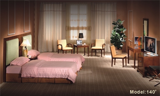Προσαρμόστε το δίδυμο κρεβάτι 1200*2000*250mm μεγεθών συνόλων επίπλων κρεβατοκάμαρων ξενοδοχείων χρώματος