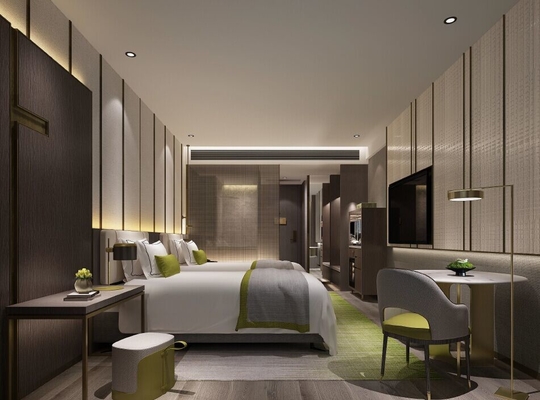 Προσαρμόστε τα έπιπλα δωματίων φιλοξενουμένων ξενοδοχείων κοντραπλακέ E1 για το τεσσάρων αστέρων ξενοδοχείο
