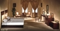 ISO14001 επικυρωμένο ξενοδοχείων κρεβατοκάμαρων επίπλων χρώμα ξύλων καρυδιάς επίπλων ξενοδοχείων συνόλων στερεό ξύλινο