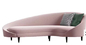 Καμμμένος ροζ καναπές καναπέδων σαλονιών ξενοδοχείων Gelaimei σύγχρονος με ISO14001